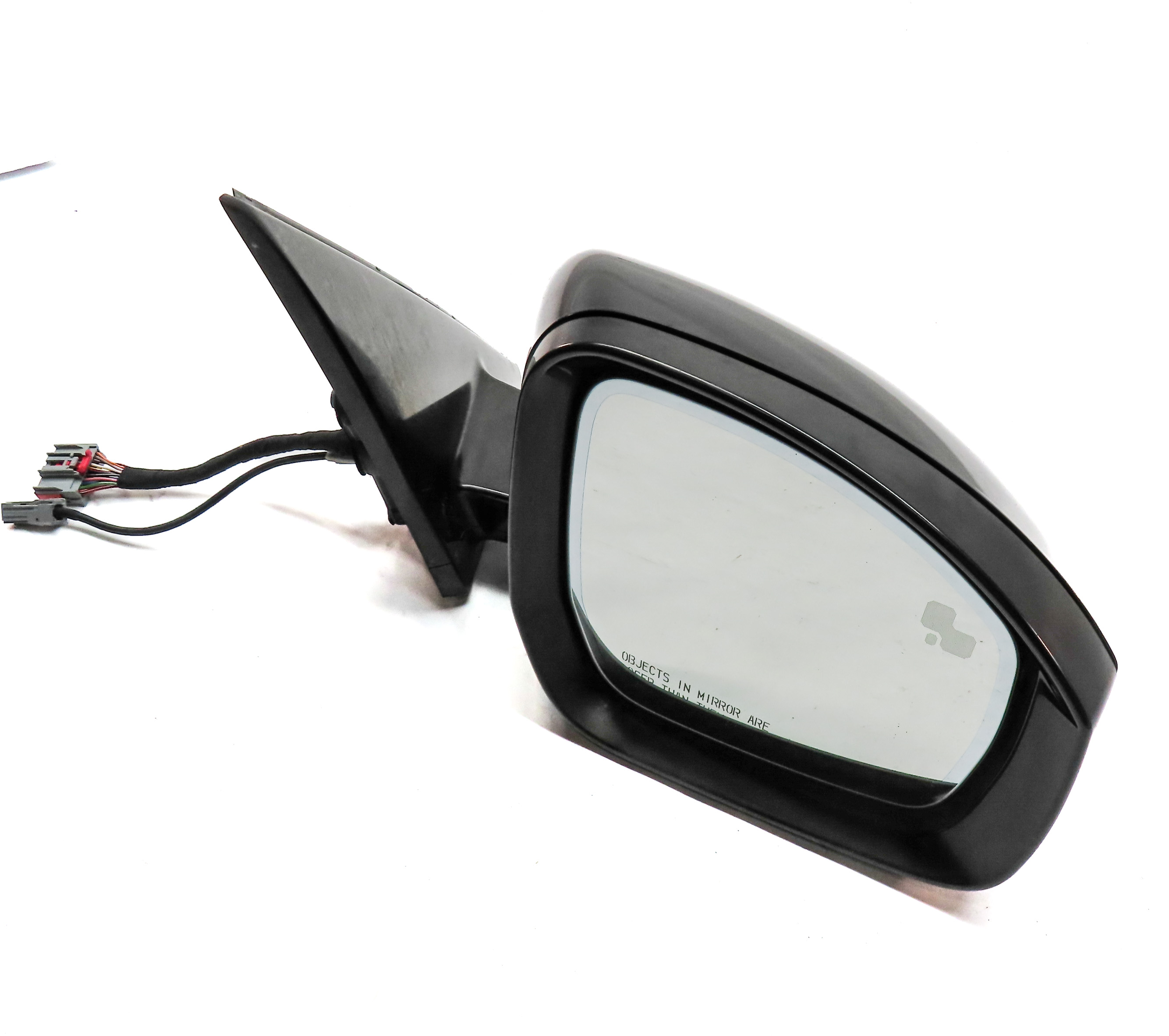 16-17 ROVER SPORT L494 RIGHT PFOLD MEMORY BLIND SPOT CAMERA DOOR MIRROR (Black) — exact item pictured